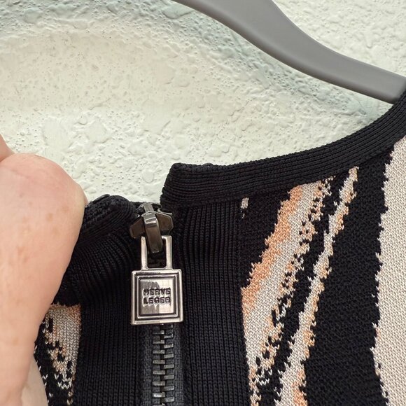 Herve Leger Art Print Knit Bodycon Sleeveless Dress Womens sz Small Nicki Minaj - Picture 6 of 9